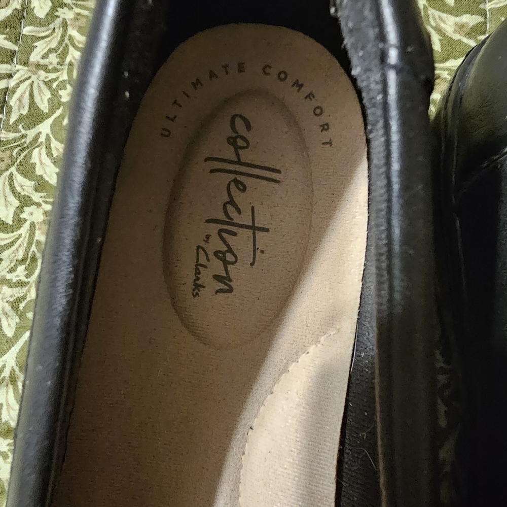 Clarks Black Loafers